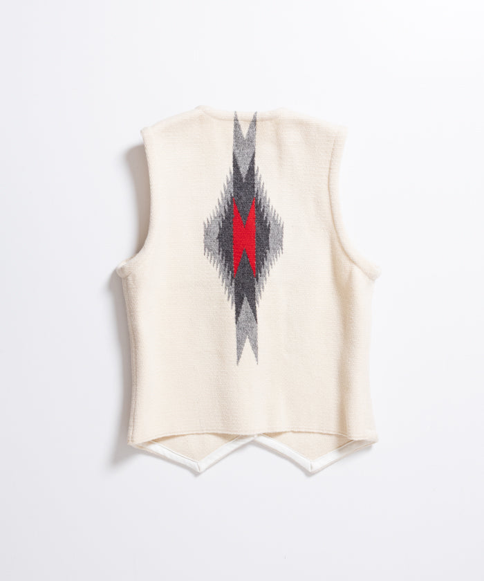 ORTEGA'S CHIMAYO VEST DEADSTOCK - NATURAL / オルテガ チマヨベスト デッドストック XSサイズ レディース 取扱店 神奈川 鎌倉 ARZACH KAMAKURA オンラインショップ 通販