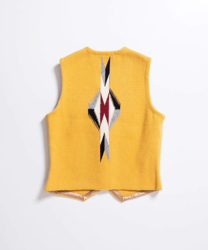 ORTEGA'S CHIMAYO VEST DEADSTOCK - YELLOW / オルテガ チマヨベスト デッドストック XSサイズ レディース 取扱店 神奈川 鎌倉 ARZACH KAMAKURA オンラインショップ 通販