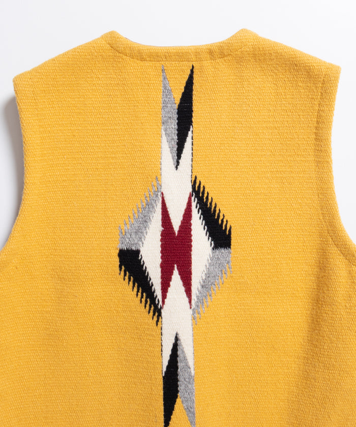 ORTEGA'S CHIMAYO VEST DEADSTOCK - YELLOW / オルテガ チマヨベスト デッドストック XSサイズ レディース 取扱店 神奈川 鎌倉 ARZACH KAMAKURA オンラインショップ 通販