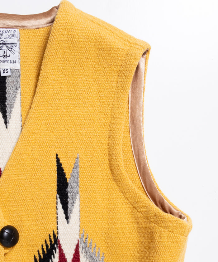 ORTEGA'S CHIMAYO VEST DEADSTOCK - YELLOW / オルテガ チマヨベスト デッドストック XSサイズ レディース 取扱店 神奈川 鎌倉 ARZACH KAMAKURA オンラインショップ 通販