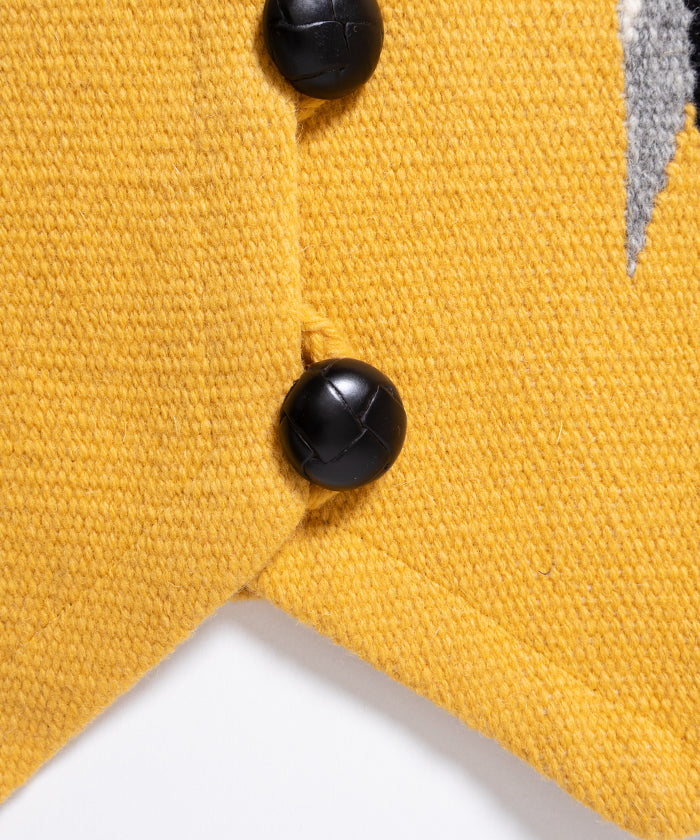 ORTEGA'S CHIMAYO VEST DEADSTOCK - YELLOW / オルテガ チマヨベスト デッドストック XSサイズ レディース 取扱店 神奈川 鎌倉 ARZACH KAMAKURA オンラインショップ 通販