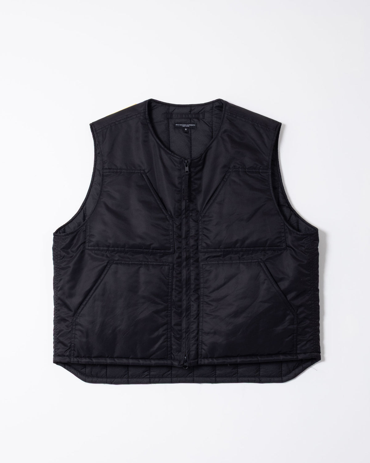 OVER VEST - BLACK FLIGHT SATIN NYLON