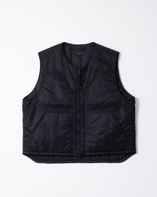 OVER VEST - BLACK FLIGHT SATIN NYLON