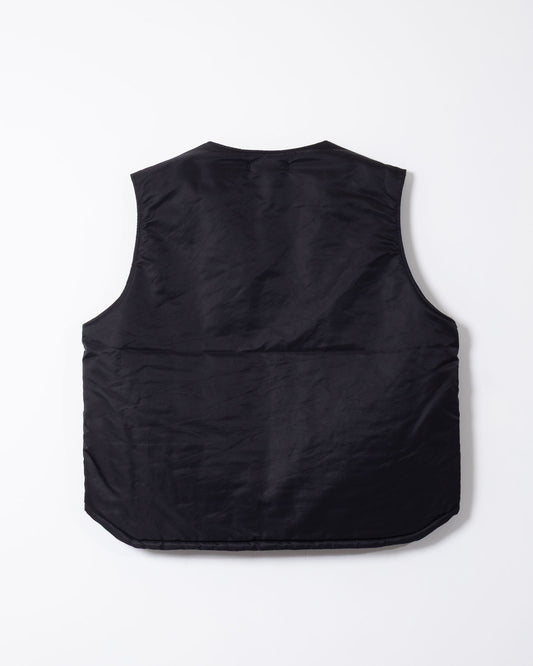 OVER VEST - BLACK FLIGHT SATIN NYLON