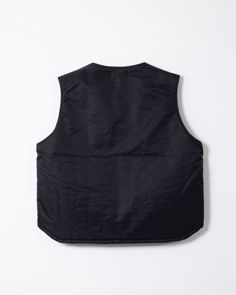 OVER VEST - BLACK FLIGHT SATIN NYLON