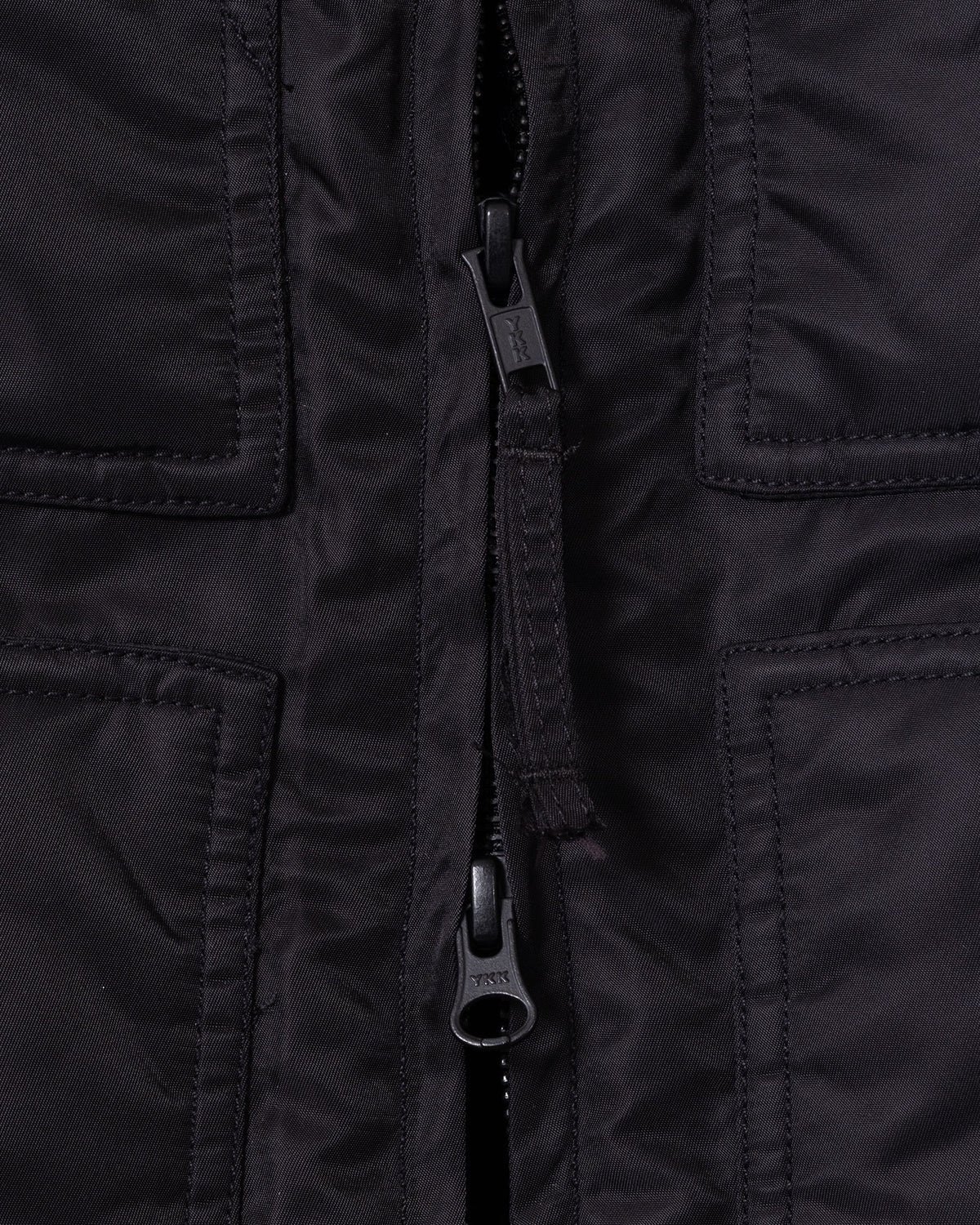 OVER VEST - BLACK FLIGHT SATIN NYLON