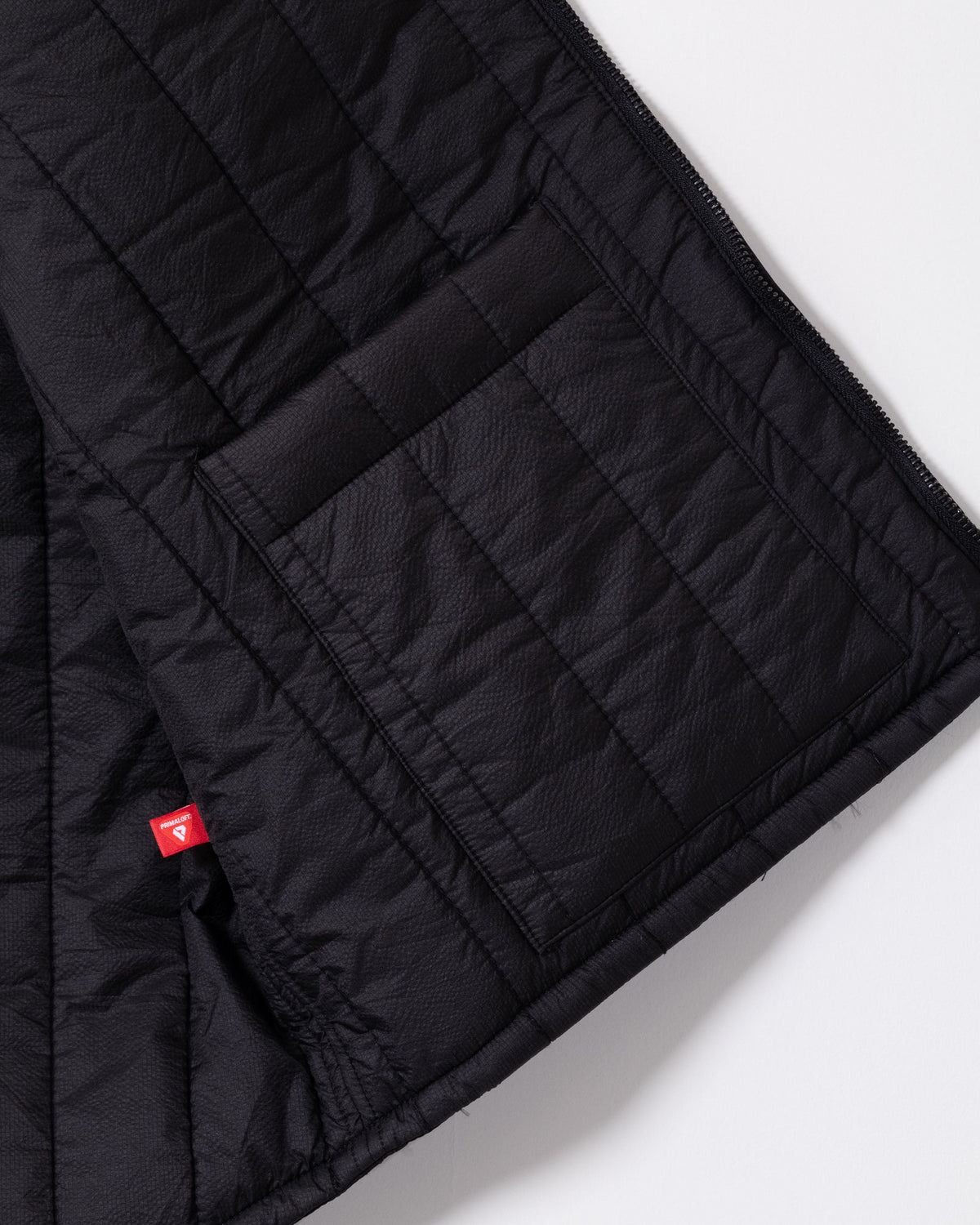 OVER VEST - BLACK FLIGHT SATIN NYLON