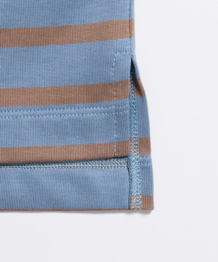 【AUBERGE】OWEN III - BLUE × BROWN / オーベルジュ オーウェン 3 ボーダー 半袖 Tシャツ 026ss 2026春夏 正規取扱店 神奈川 鎌倉 ARZACH KAMAKURA オンラインショップ 通販