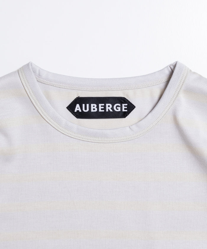 【AUBERGE】OWEN III - GRAY × LEMON / オーベルジュ オーウェン 3 ボーダー 半袖 Tシャツ 2026ss 2026春夏 正規取扱店 神奈川 鎌倉 アルザック鎌倉 オンラインショップ 通販