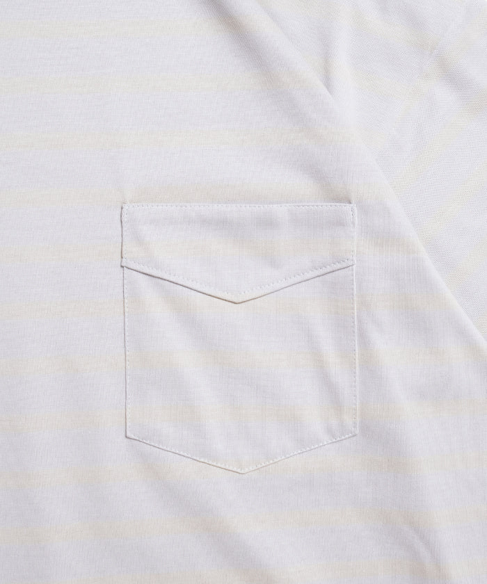 【AUBERGE】OWEN III - GRAY × LEMON / オーベルジュ オーウェン 3 ボーダー 半袖 Tシャツ 2026ss 2026春夏 正規取扱店 神奈川 鎌倉 アルザック鎌倉 オンラインショップ 通販