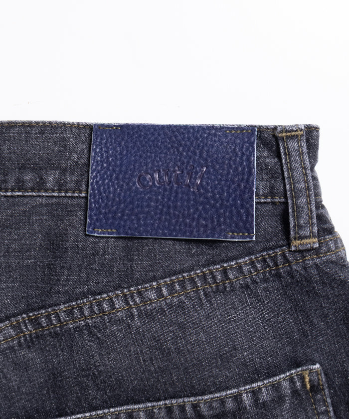 【OUTIL】PANTALON JASSY - FADED BLACK / ウティ パンタロン ジャシー デニムパンツ フェードブラック 2025AW 2025秋冬 正規取扱店 神奈川 鎌倉 レディース メンズ オンラインショップ 通販