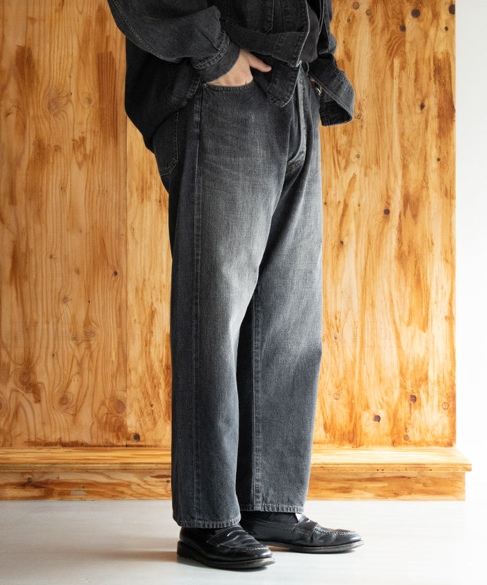 【OUTIL】PANTALON JASSY - FADED BLACK / ウティ パンタロン ジャシー デニムパンツ フェードブラック 2025AW 2025秋冬 正規取扱店 神奈川 鎌倉 レディース メンズ オンラインショップ 通販