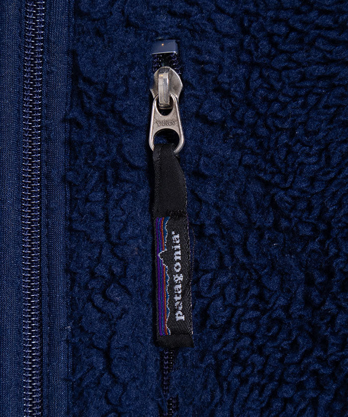 1990's PATAGONIA RETROPILE FLEECE CARDIGAN MADE IN USA / パタゴニア レトロフリース カーディガン ジャケット アメリカ製 USA製 古着 ヴィンテージ ビンテージ ネイビー メンズ 神奈川 鎌倉