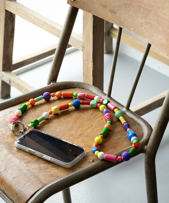 【Ina Seifart】PERLENMIX PHONE NECKLACE - MULTI / イナ・セイファート パーレンミックス フォン ネックレス スマホ ショルダーストラップ 正規取扱店 神奈川 鎌倉 アルザック鎌倉 オンラインショップ 通販