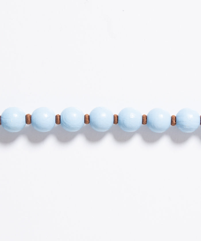 PERLEN SHORT KEYHOLDER - PASTELBLUE & MOCCA