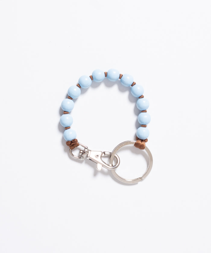 PERLEN SHORT KEYHOLDER - PASTELBLUE & MOCCA