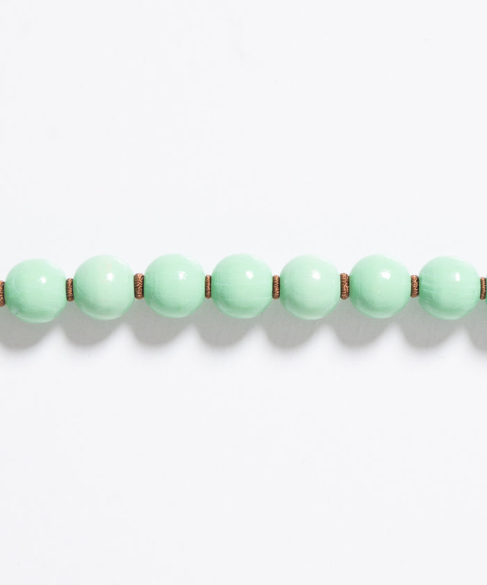 PERLEN SHORT KEYHOLDER - PASTELGREEN & MOCCA