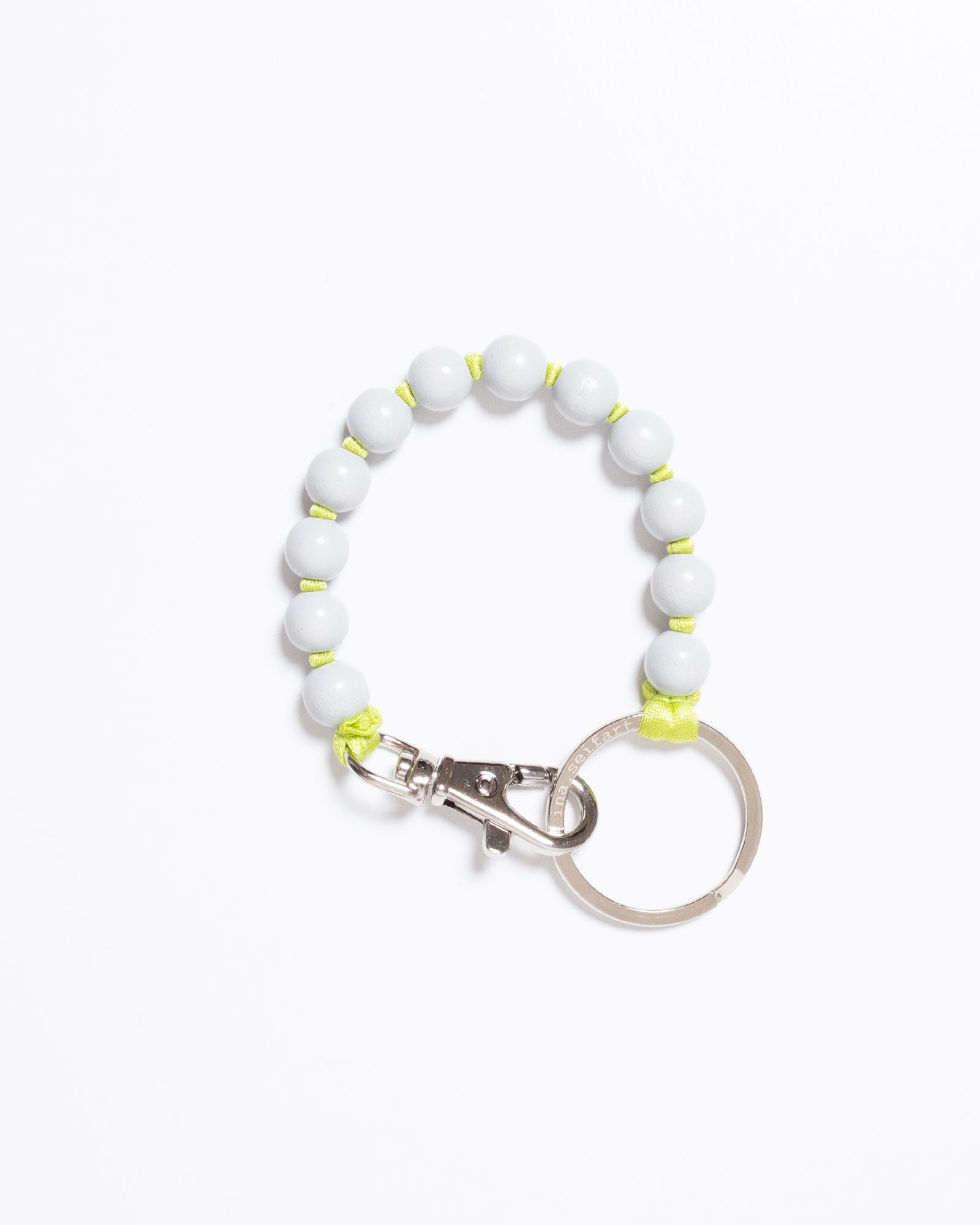Ina Seifart PERLEN SHORT LIGHTGREY LIME イナセイファート パーレン