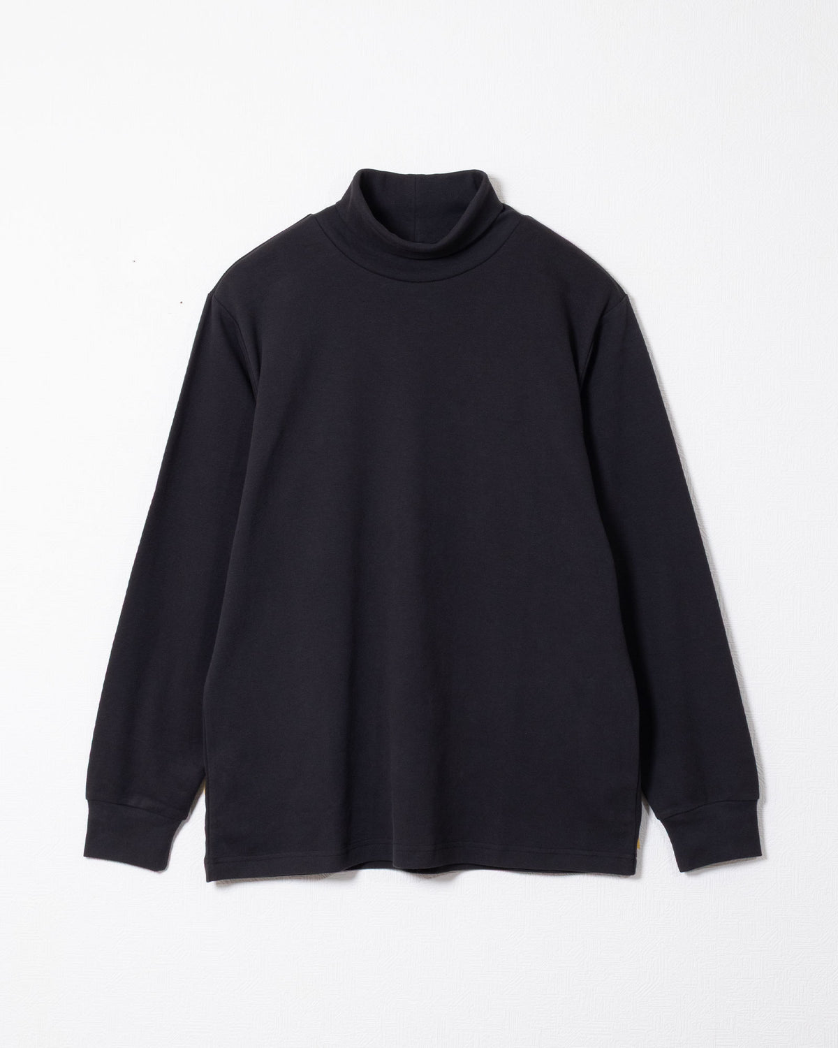 PLAIN COTTON TURTLENECK - BLACK