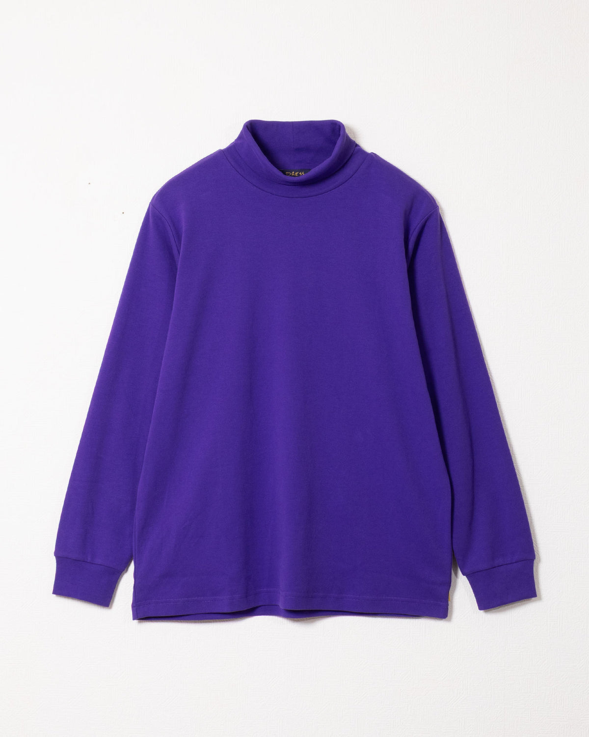 PLAIN COTTON TURTLENECK - PURPLE