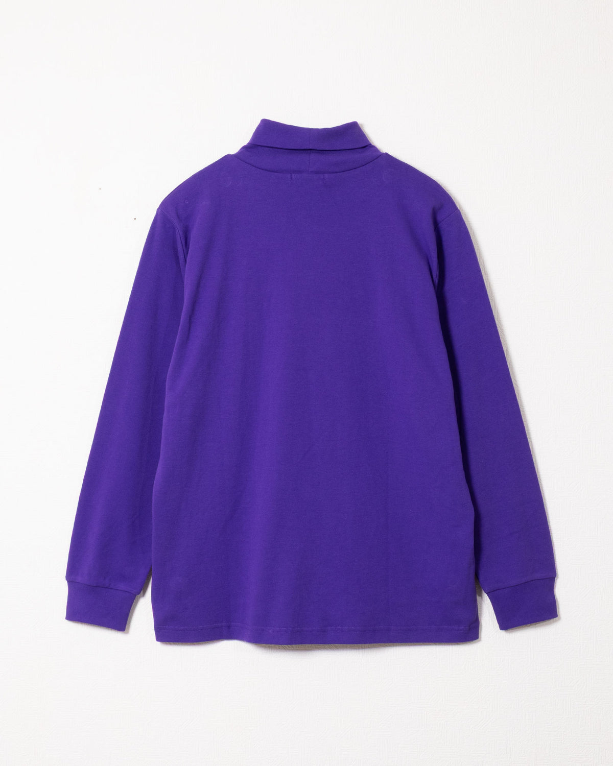 PLAIN COTTON TURTLENECK - PURPLE