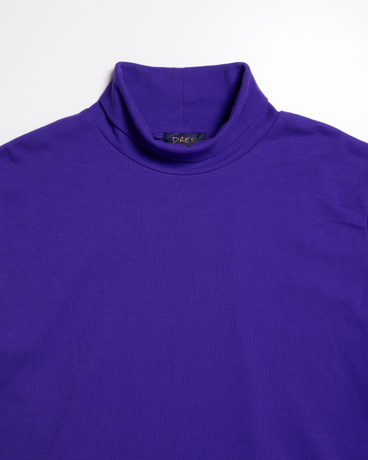 PLAIN COTTON TURTLENECK - PURPLE