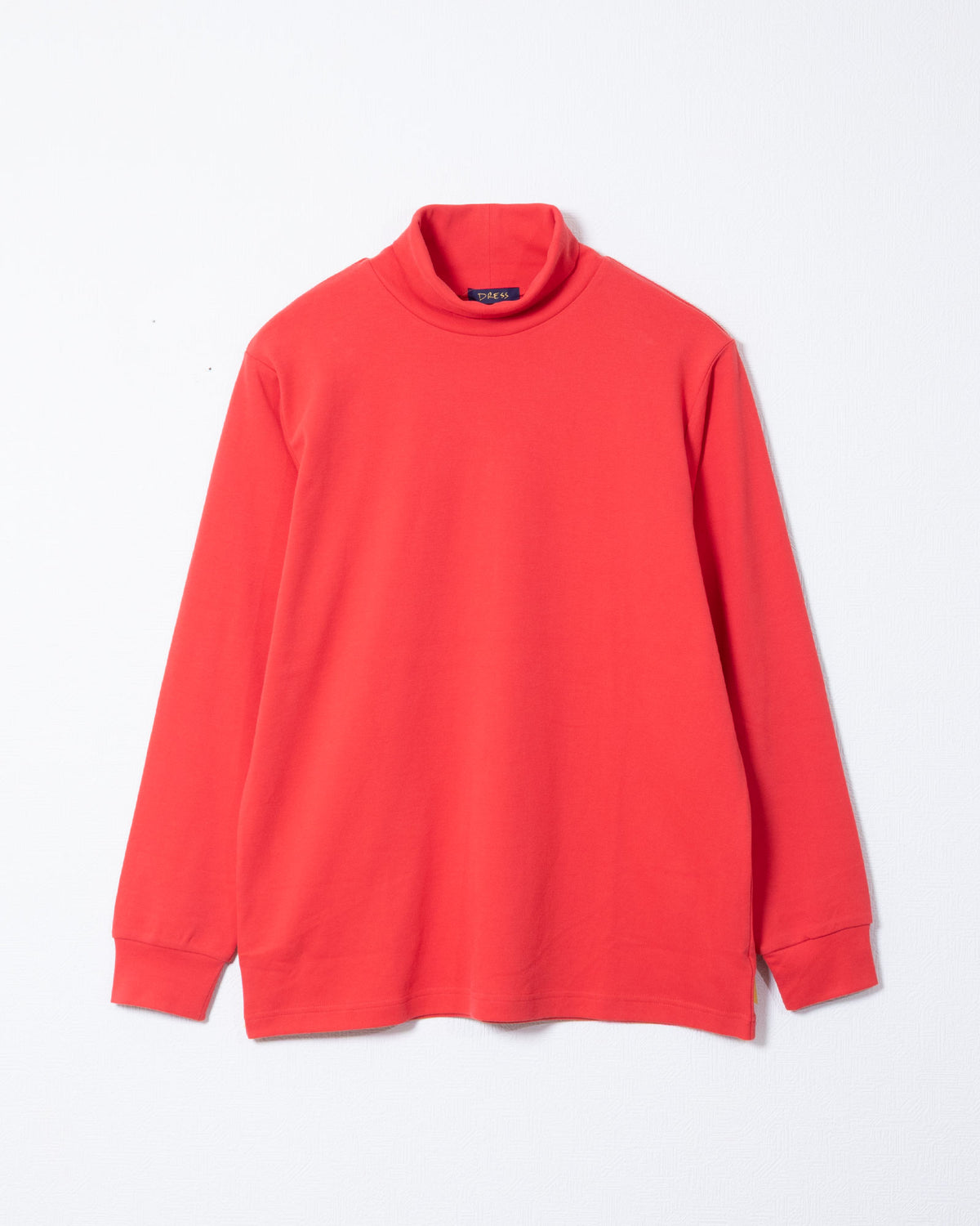 PLAIN COTTON TURTLENECK - RED