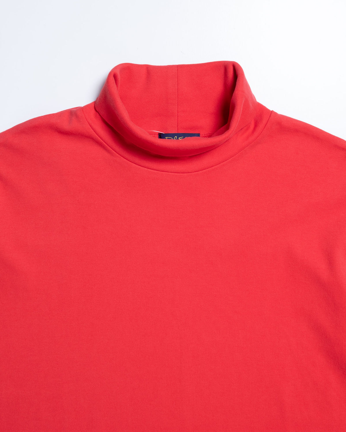 PLAIN COTTON TURTLENECK - RED