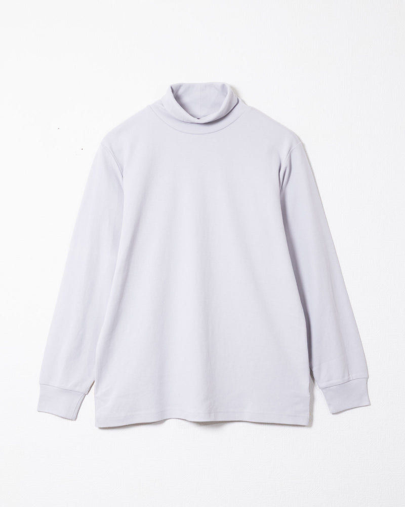 PLAIN COTTON TURTLENECK - WHITE