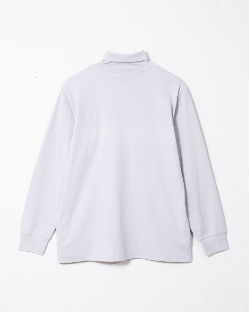 PLAIN COTTON TURTLENECK - WHITE