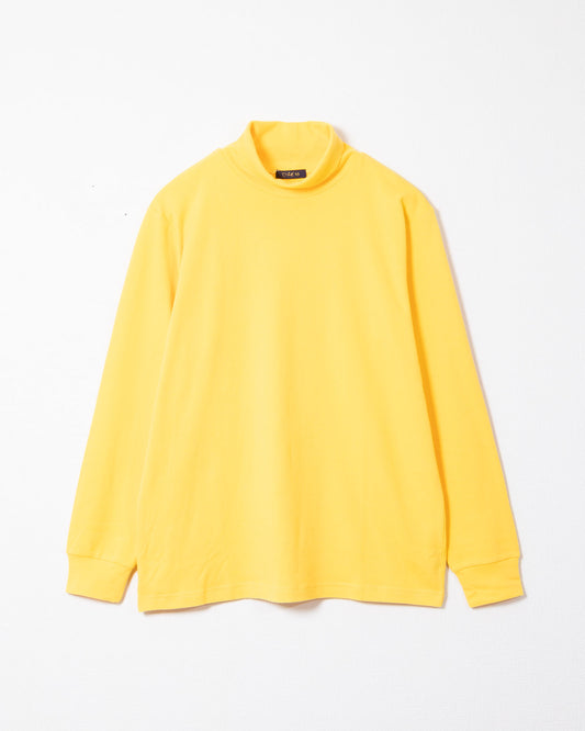 DRESS プレーンコットンタートルネックカットソー（イエロー）の全体像