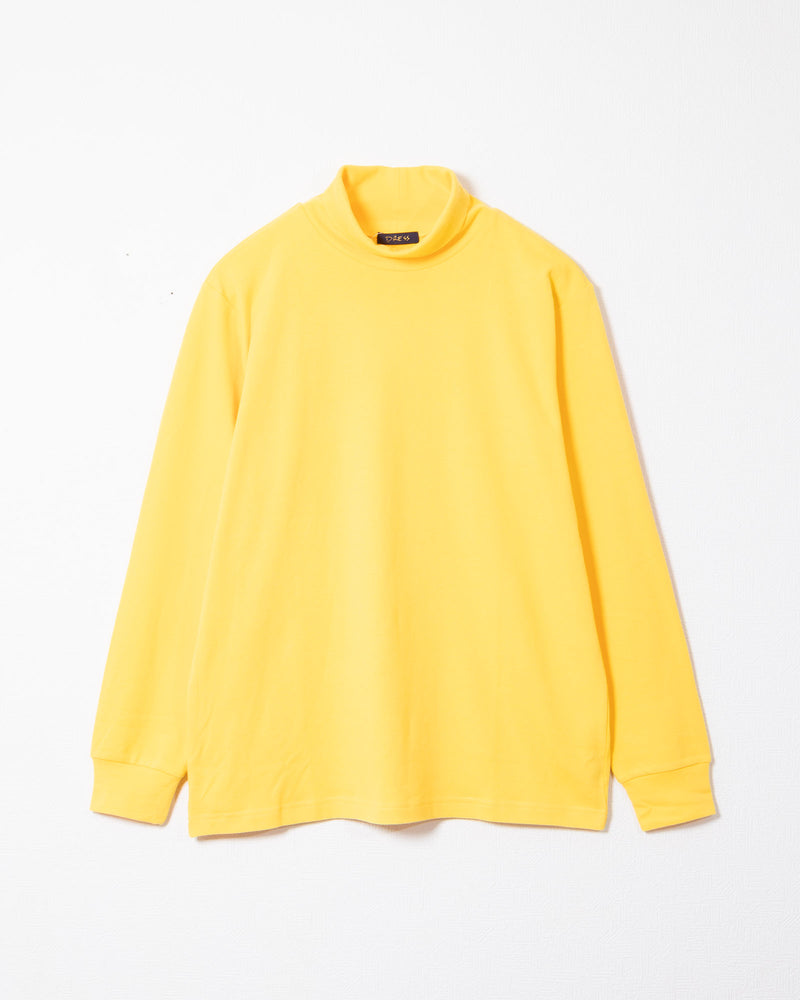 PLAIN COTTON TURTLENECK - YELLOW