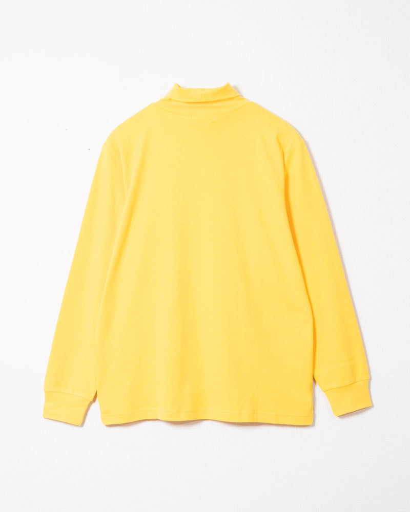 PLAIN COTTON TURTLENECK - YELLOW