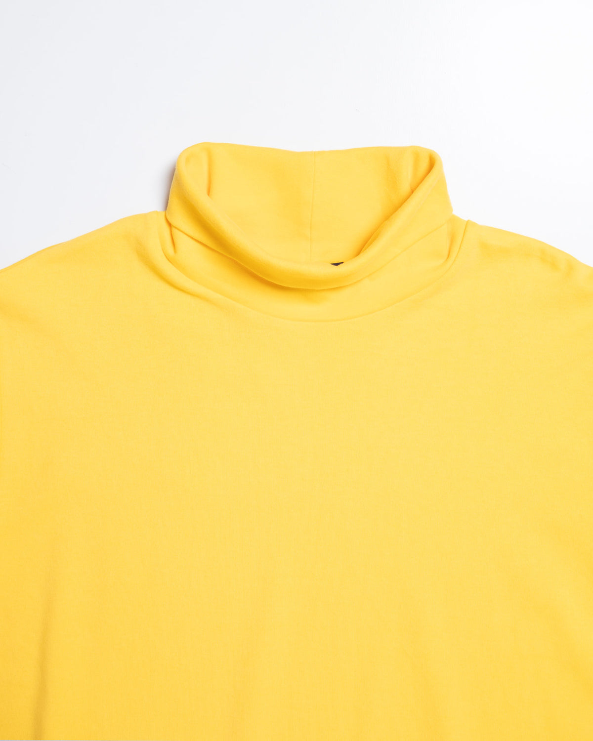 PLAIN COTTON TURTLENECK - YELLOW