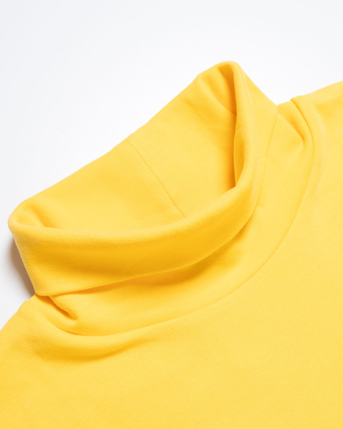 PLAIN COTTON TURTLENECK - YELLOW