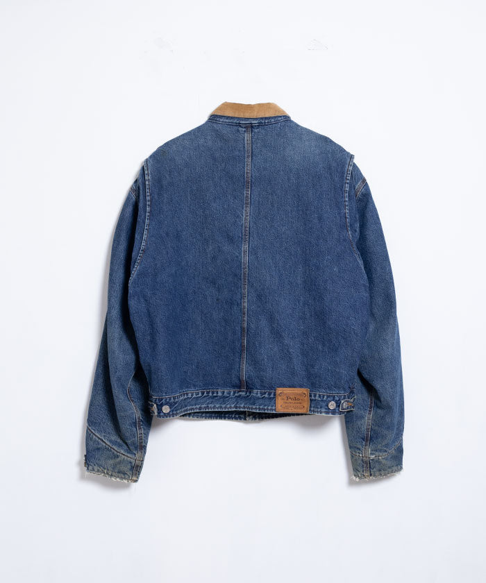 1990's POLO DENIM JACKET MADE IN USA / ポロ ラルフローレン デニムジャケット デニム Gジャン アメリカ製 古着 ヴィンテージ ビンテージ 通販 オンラインショップ 神奈川 鎌倉