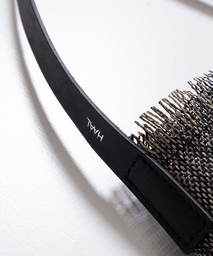 【HAAL】PRIMITIVE SACOCHE PAPER - BLACK / ハール プリミティブ サコッシュ ペーパー ショルダーバッグ 2026ss 2026春夏 正規取扱店 神奈川 鎌倉 ARZACH KAMAKURA オンラインショップ 通販