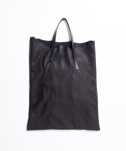 【HAAL】PRIMITIVE TOTE BAG DEER - BLACK / ハール プリミティブトートバッグ ディアスキン ブラック レザートートバッグ レザーバッグ 2025AW 2025秋冬 正規取扱店 神奈川 鎌倉 オンラインショップ 通販