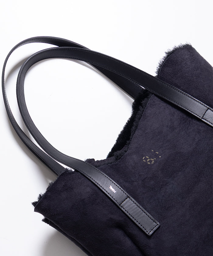 【HAAL】PRIMITIVE TOTE BAG MOUTON - BLACK / ハール プリミティブ トートバッグ ムートン ブラック 2025AW 2025秋冬 正規取扱店 神奈川 鎌倉 オンラインショップ 通販
