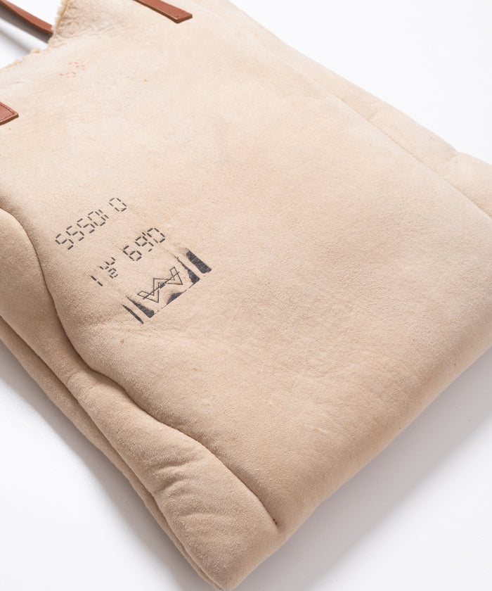 【HAAL】PRIMITIVE TOTE BAG MOUTON - NATURAL / ハール プリミティブ トートバッグ ムートン ナチュラル 2025AW 2025秋冬 正規取扱店 神奈川 鎌倉 オンラインショップ 通販