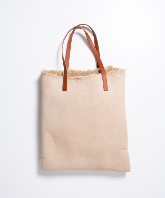 【HAAL】PRIMITIVE TOTE BAG MOUTON - NATURAL / ハール プリミティブ トートバッグ ムートン ナチュラル 2025AW 2025秋冬 正規取扱店 神奈川 鎌倉 オンラインショップ 通販