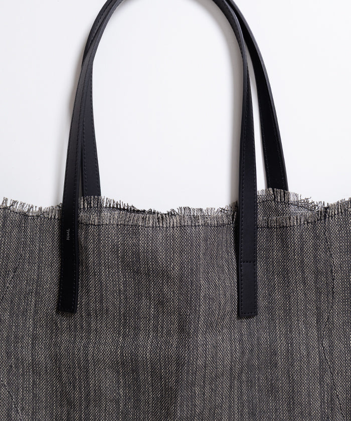 【HAAL】PRIMITIVE TOTE BAG PAPER - BLACK / ハール プリミティブ トートバッグ ペーパー 2026ss 2026春夏 正規取扱店 神奈川 鎌倉 ARZACH KAMAKURA オンラインショップ 通販