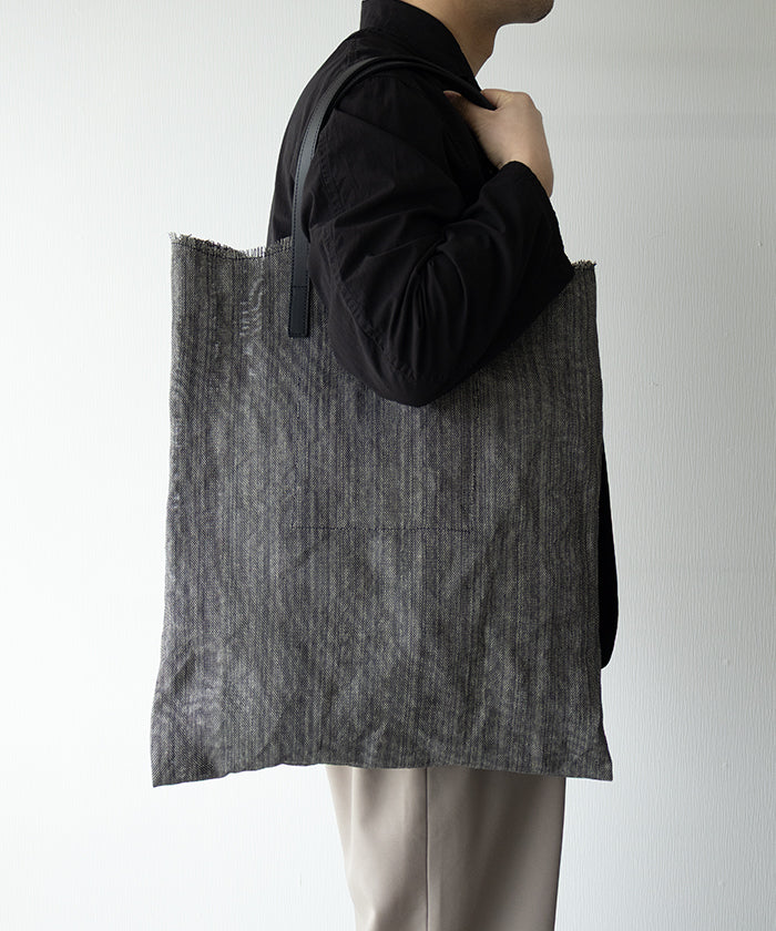 [HAAL] PRIMITIVE TOTE BAG PAPER - BLACK / Haar Primitive Tote Bag Paper 2026ss 2026 Spring/Summer Official Dealer Kanagawa Kamakura ARZACH KAMAKURA Online Shop Mail Order