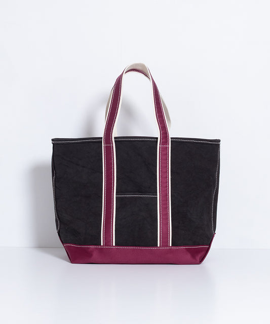 【OUTIL】SAC COLMAR - BLACK / BEAUJOLAIS / ウティ キャンバス トートバッグ  帆布バッグ 2025AW 2025秋冬 正規取扱店 神奈川 鎌倉 オンラインショップ 通販 メンズ レディース