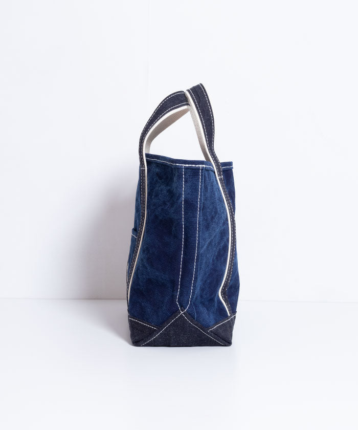 【OUTIL】SAC COLMAR - INDIGO / INDIGO / ウティ インディゴ染め キャンバストートバッグ  正規取扱店 通販