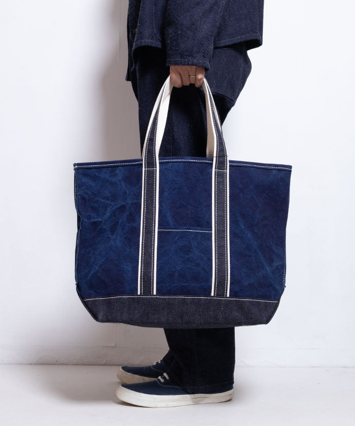 【OUTIL】SAC COLMAR - INDIGO / INDIGO / ウティ インディゴ染め キャンバストートバッグ  正規取扱店 通販