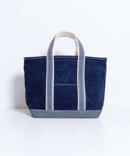 【OUTIL】SAC COLMAR - INDIGO / STRIPE/ ウティ インディゴ染め キャンバストートバッグ オンラインショップ