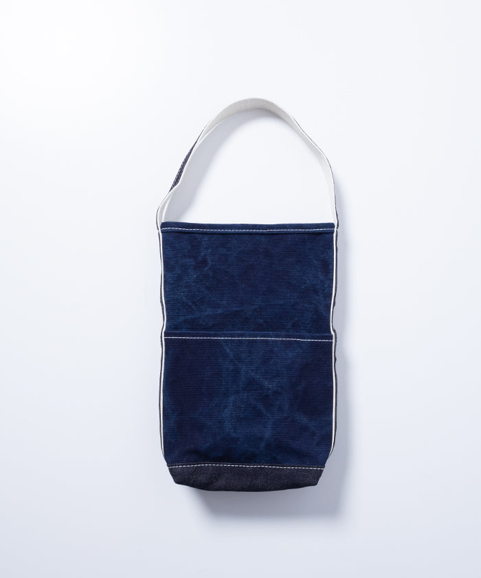 【OUTIL】SAC MOUCHARD BOUTEILLE - INDIGO / INDIGO / ウティ インディゴ染め キャンバス バッグ 2025SS 2025春夏 新作 正規取扱店 神奈川 鎌倉 通販 オンラインショップ 