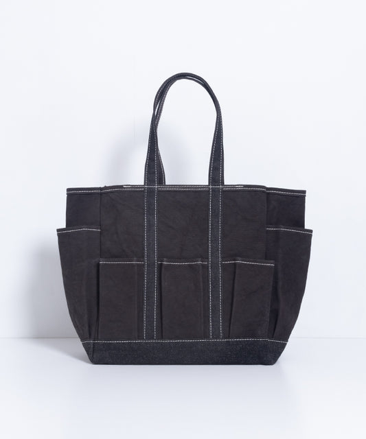 【OUTIL】SAC ROBION - BLACK / BLACK / ウティ キャンバス トートバッグ 2025SS 新作正規取扱店 神奈川 鎌倉 通販 オンラインショップ 黒 ブラック