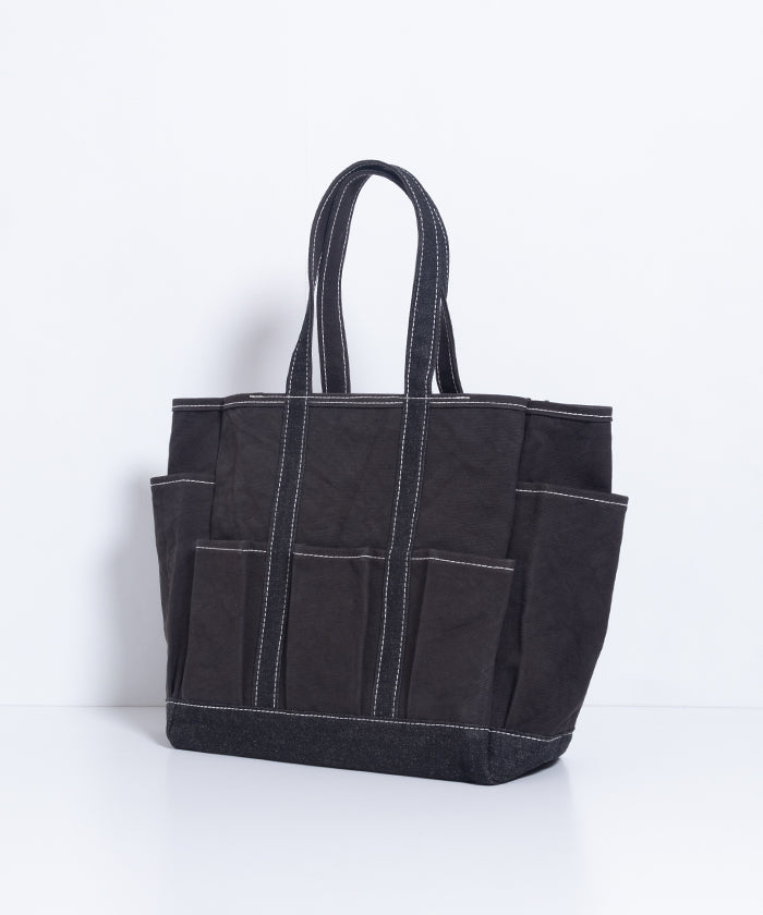 【OUTIL】SAC ROBION - BLACK / BLACK / ウティ キャンバス トートバッグ 2025SS 新作正規取扱店 神奈川 鎌倉 通販 オンラインショップ 黒 ブラック